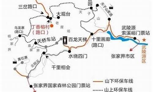 张家界6日游旅游路线_张家界6日游旅游路线图